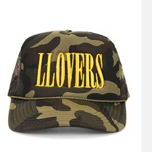 LLOVESICK - LLOVERS Franchise Camouflage Trucker’s Hat Trucker’s Cap Snap-Back